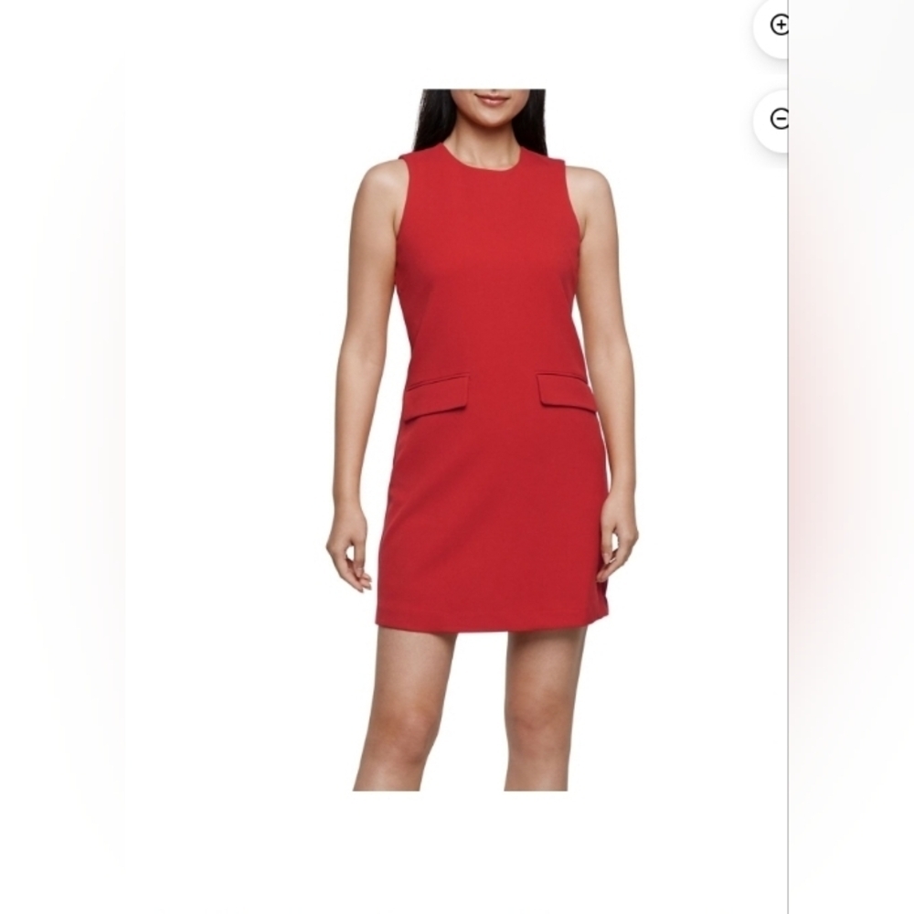 Express Women's Mini Shift Dress Red